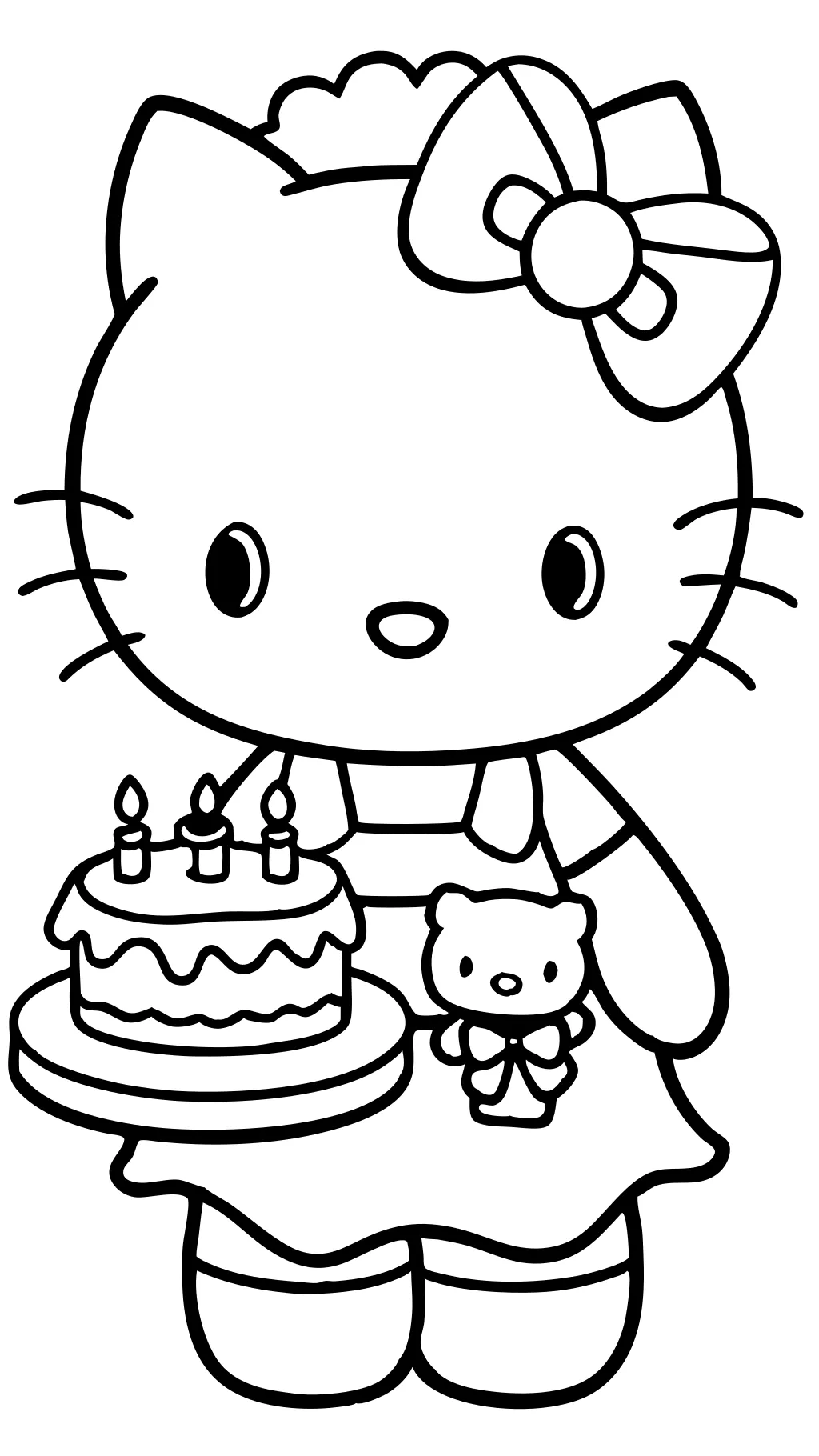 coloring pages of hello kitty